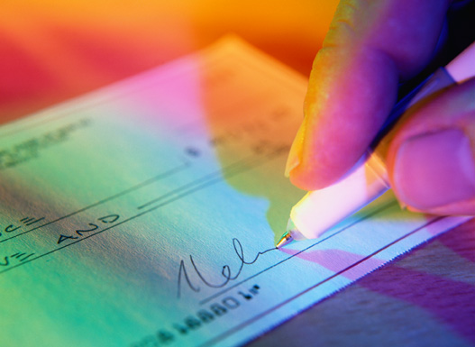 cheque writing
